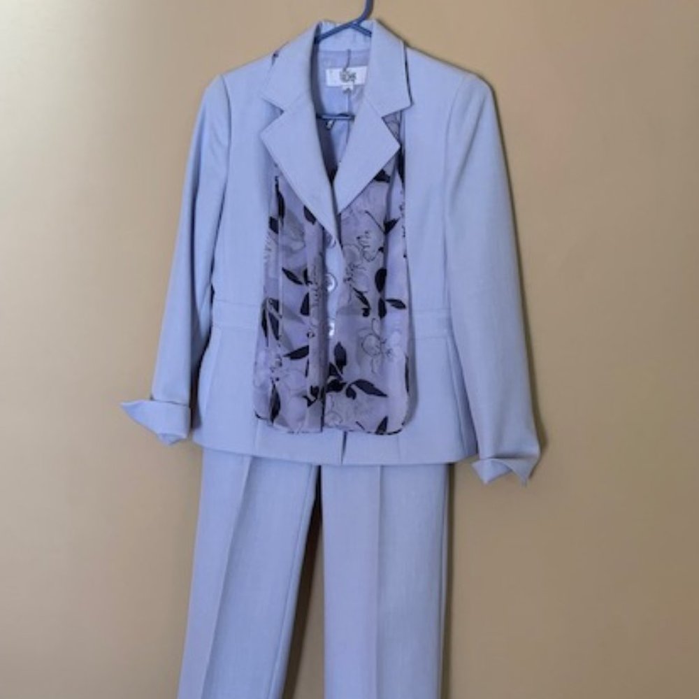 Beautiful Pale Blue Pant Suit